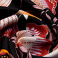 Bruna (black/orange)- Soft and lightweight Italian foulard from pure silk