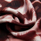 Bruna (brown/orange)- Soft and lightweight Italian foulard from pure silk