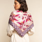 Bruna (pink)- Soft and lightweight Italian foulard from pure silk