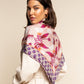 Bruna (pink)- Soft and lightweight Italian foulard from pure silk