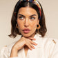 Fiorella (red/blue) - Soft and lightweight Italian foulard from pure silk