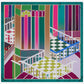 Fiorella (green) - Soft and lightweight Italian foulard from pure silk