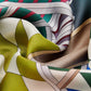 Fiorella (green) - Soft and lightweight Italian foulard from pure silk
