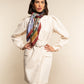 Fiorella (red/blue) - Soft and lightweight Italian foulard from pure silk
