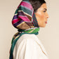 Fiorella (green) - Soft and lightweight Italian foulard from pure silk