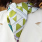 Fiorella (green) - Soft and lightweight Italian foulard from pure silk