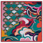Giorgia (green/pink) - Italian soft and lightweight foulard made from pure silk