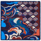 Giorgia (blue/red) - Italian soft and lightweight foulard made from pure silk