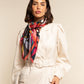 Giorgia (green/pink) - Italian soft and lightweight foulard made from pure silk