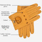 Leonardo (yellow) - Italian driving gloves made of American deerskin leather