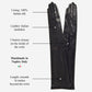 Elena (black) - Italian silk lined 16-button length leather opera gloves