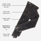 Elena (black) - Italian silk lined 8-button length leather opera gloves