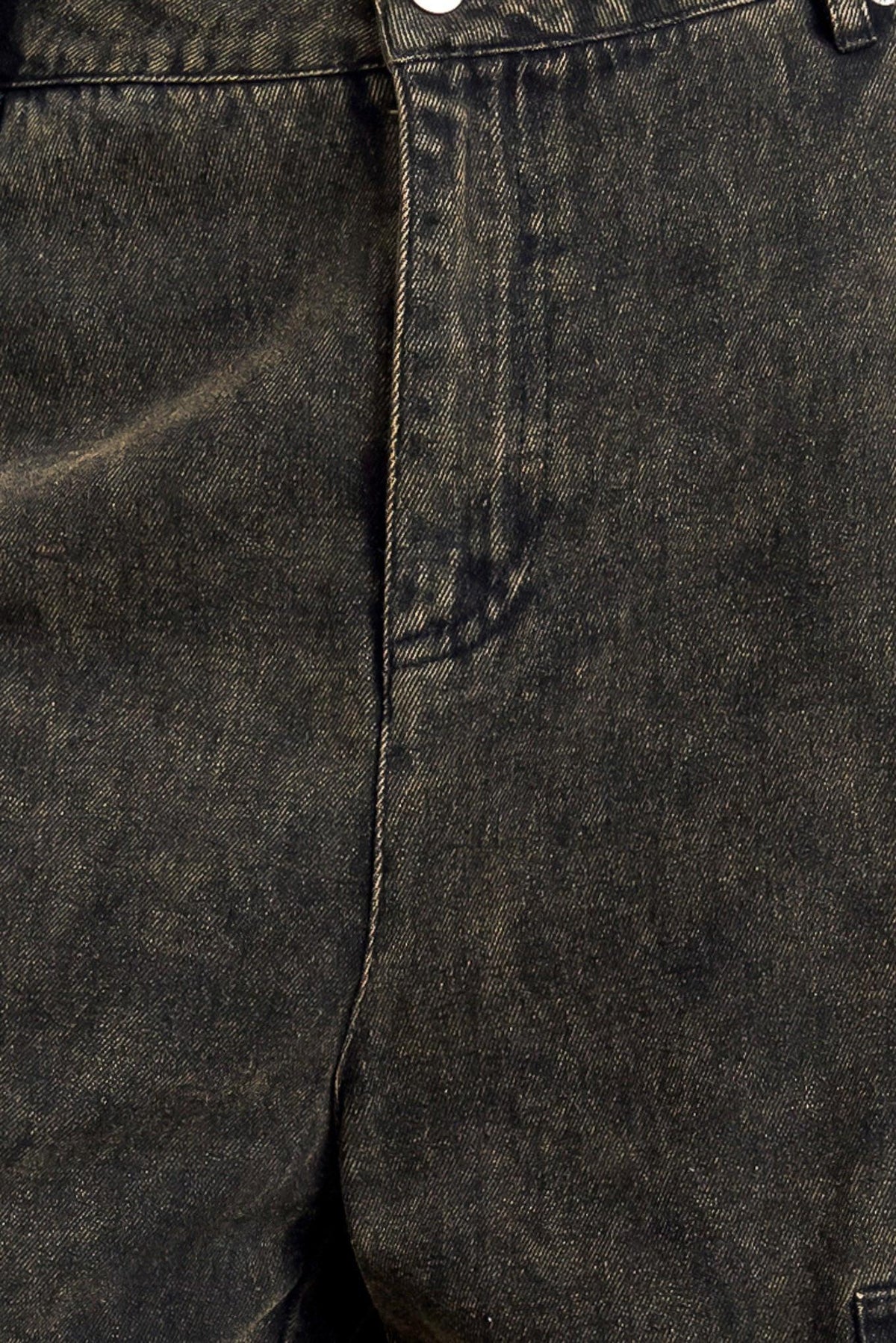 Black denim pants from Flying Tomato's Can't Blame Me Garg Denim Pants collection, featuring a stylish fit and classic design.