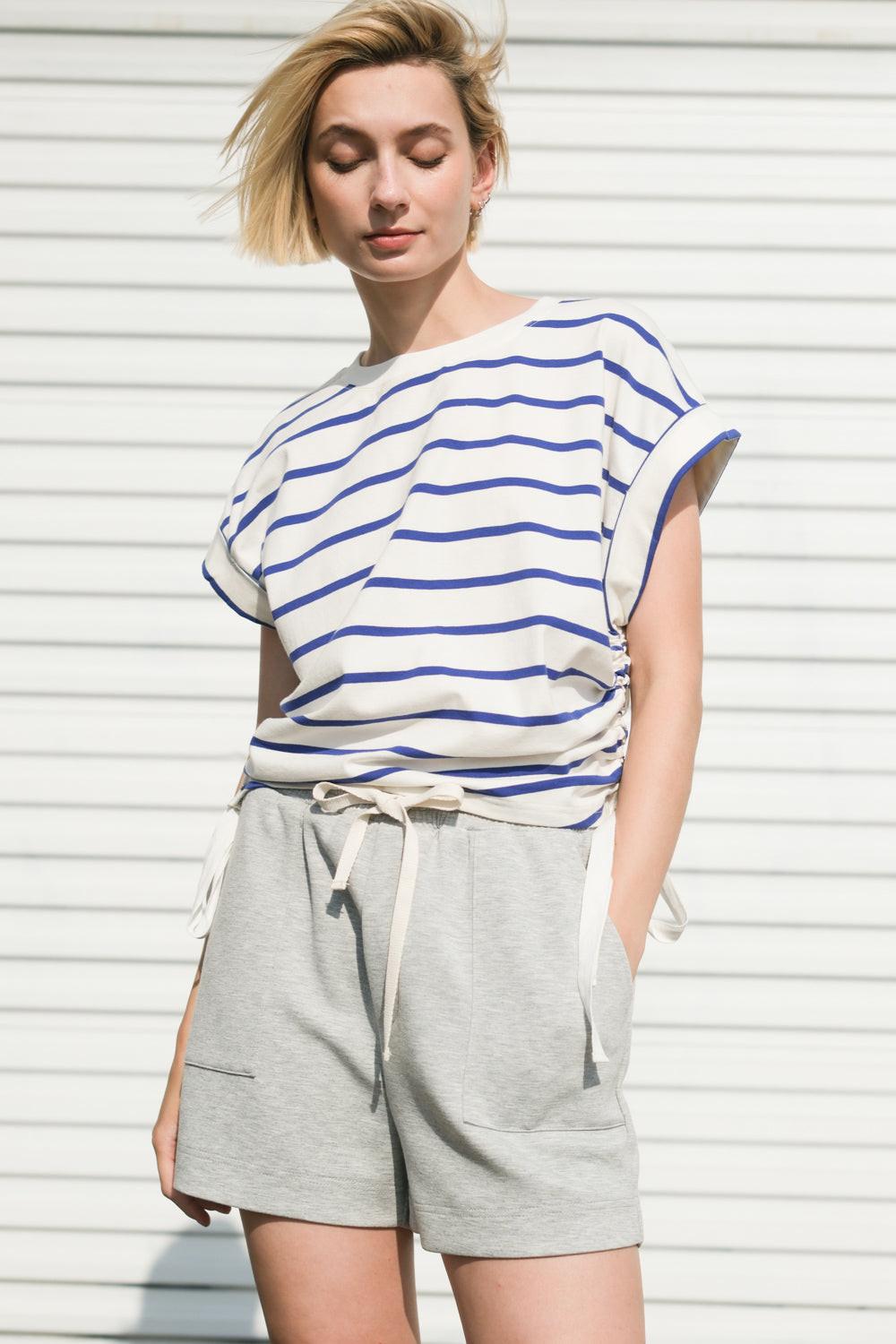 Flying Tomato Call My Lovely shorts in Heather Grey, casual shorts with a comfortable fit and stylish design.