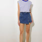 FOR A SECOND DENIM SKORT