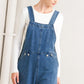 LET ME TALK DENIM CARGO JUMPSUIT