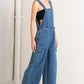 LET ME TALK DENIM CARGO JUMPSUIT