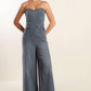 LOOK WHAT WE STARTED DENIM JUNPSUIT