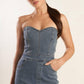 LOOK WHAT WE STARTED DENIM JUNPSUIT