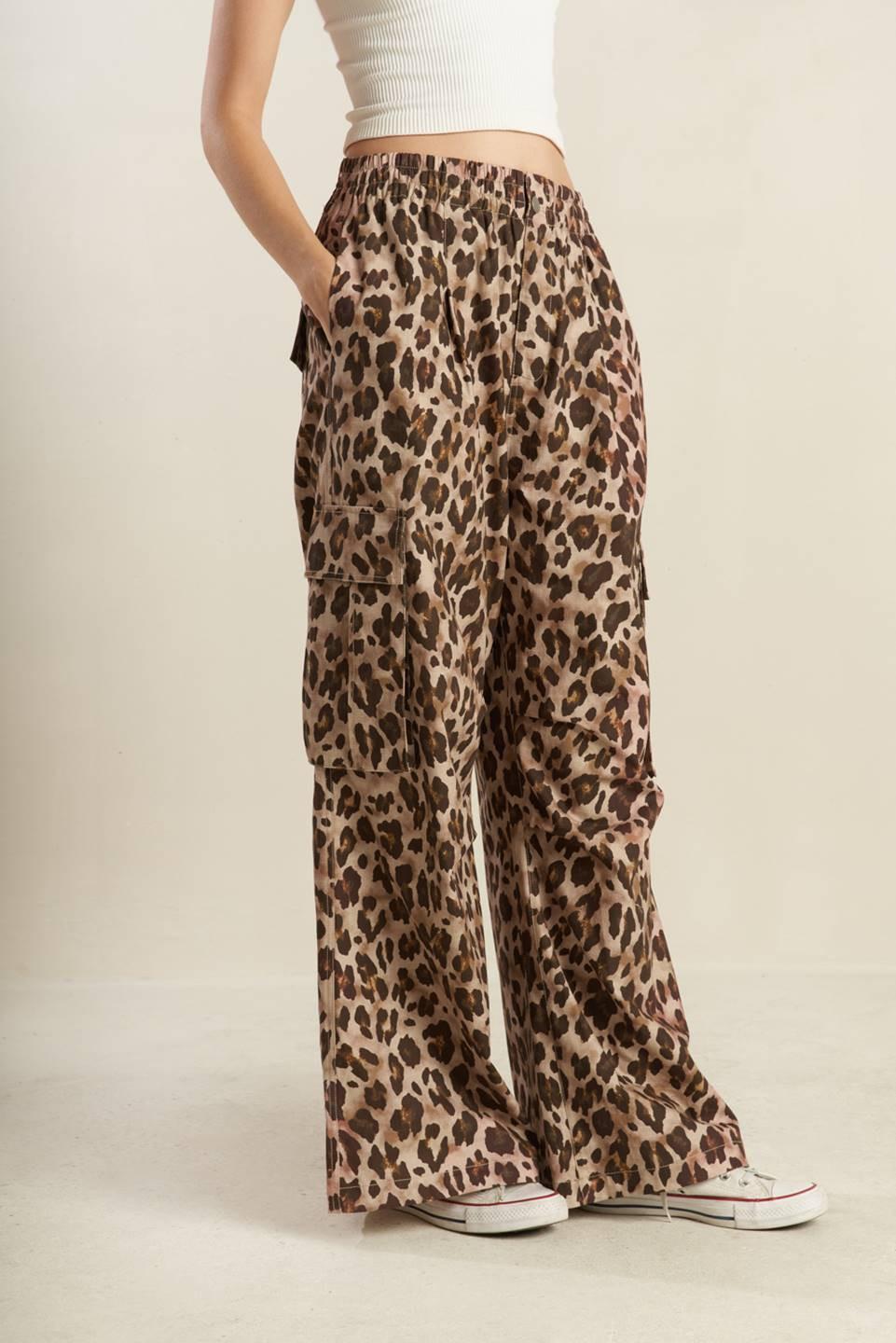 Flying Tomato Navigating Life woven pants in taupe brown, casual relaxed fit with woven fabric and stylish design.