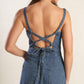 CLEAN GIRL DENIM JUMPSUIT