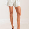 LOVE LETTERS WHITE WOVEN SHORT - WHITE