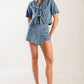BY CHANCE DENIM SKORT
