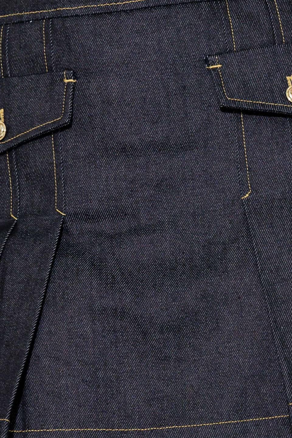 Flying Tomato Fresh Pick Indigo Denim Skort shorts, featuring classic denim fabric and stylish design, perfect for casual wear.