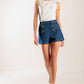 Flying Tomato denim shorts with a relaxed fit, featuring a classic indigo wash and casual style, perfect for summer wear.