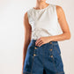 Flying Tomato denim shorts with a classic indigo wash, featuring a relaxed fit and stylish cuffed hem.