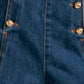 Flying Tomato denim shorts featuring a classic drive-in movie print, casual fit, and stylish design in indigo denim.