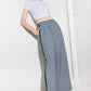 Flying Tomato Smile Bright grey woven pants, casual relaxed-fit trousers with a comfortable waistband and stylish design.