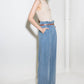 Light denim Flying Tomato Kissed by Sunlight denim pants with classic five-pocket design and straight-leg fit.