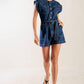 A LITTLE BIT OF THIS DENIM ROMPER