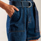 A LITTLE BIT OF THIS DENIM ROMPER