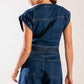 A LITTLE BIT OF THIS DENIM ROMPER