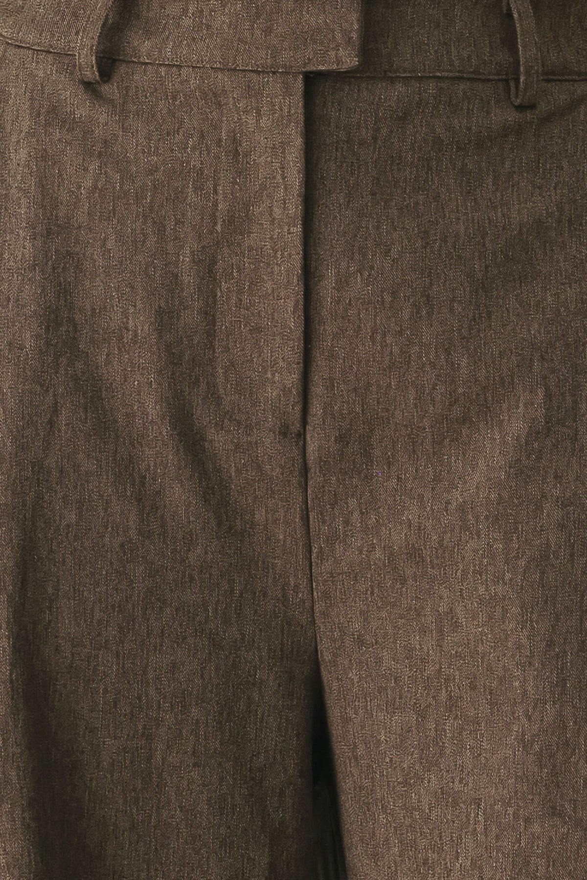 Flying Tomato Bistro Brown woven wide-leg pants displayed flat with waistband and flowing fabric, casual and stylish women's pants.