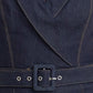 LE BONHEUR V CUT VOW DENIM JUMPSUIT