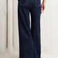 Flying Tomato Euro City denim pants featuring classic blue denim with front and back pockets, slim fit design.