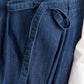 Flying Tomato relaxed tailored denim pants in indigo with a loose fit and relaxed style, shown on a model.