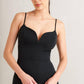 PRISTINE EDGE BLACK WOVEN JUMPSUIT