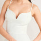 PRISTINE EDGE OFF WHITE WOVEN JUMPSUIT