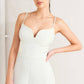 PRISTINE EDGE OFF WHITE WOVEN JUMPSUIT
