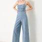 SKYLINE SWEETHEART DENIM JUMPSUIT