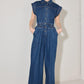POWER PLAY DENIM JUMPSUIT