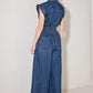POWER PLAY DENIM JUMPSUIT