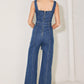 WESTSIDE GLAM DENIM JUMPSUIT