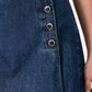 Flying Tomato Run the City denim skort in indigo with front pockets and a casual, stylish design.