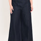 Dark denim Urban Stitch pants by Flying Tomato, featuring classic stitching and a relaxed fit, shown on a model.