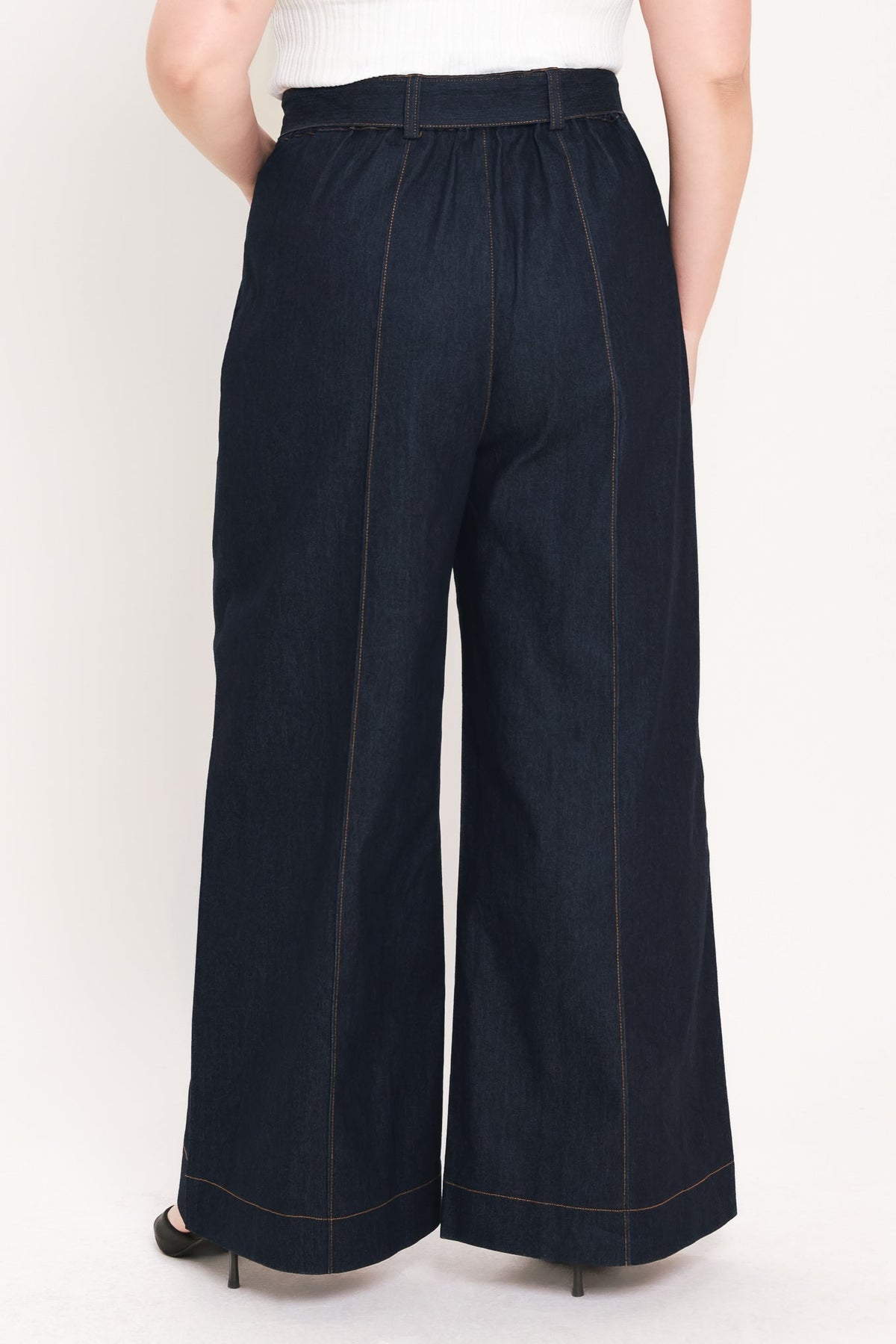 Dark denim Urban Stitch pants by Flying Tomato featuring classic five-pocket design and a modern fit.